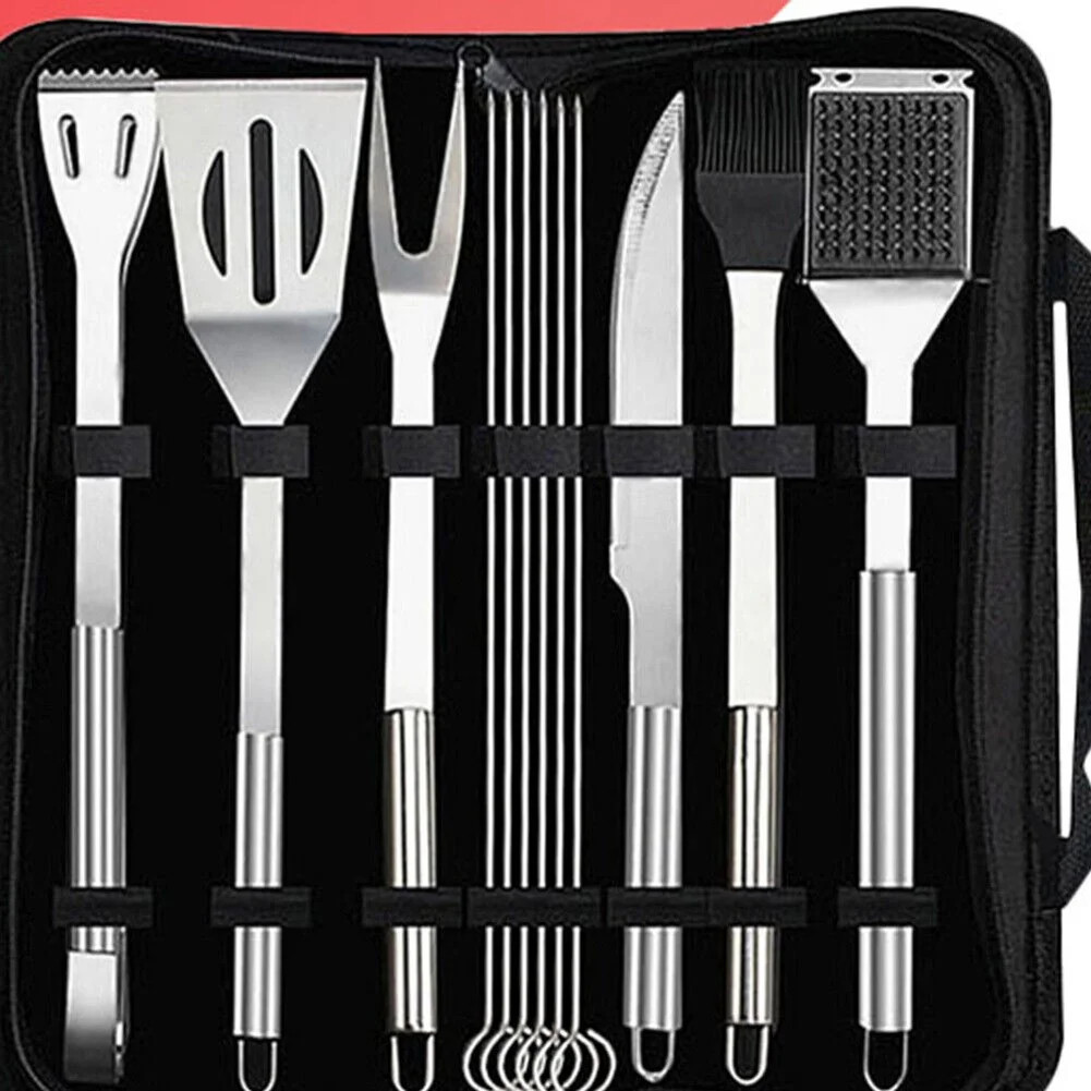 12Pcs Bbq Accessories Kit Stainless Barbecue Grill Tools Set For Smoker Camping | Walmart (US)