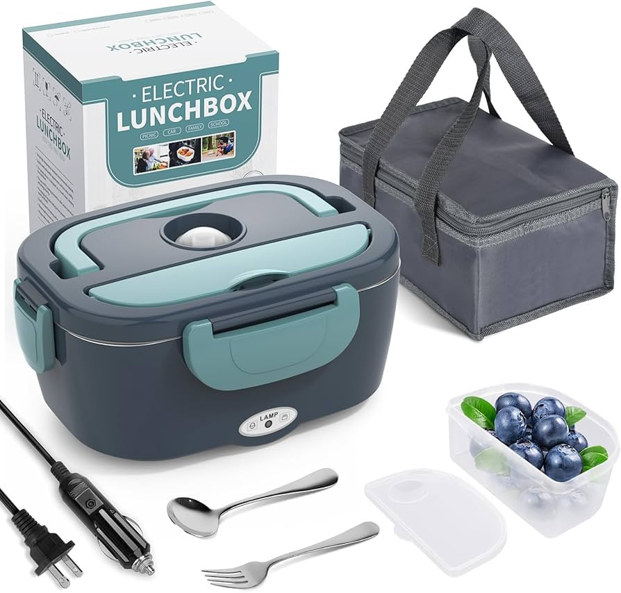 Herrfilk Electric Lunch Box Food Heater, 3 in 1 Ultra Quick Heated Lunch Boxes for Adults, 12V/24... | Amazon (US)