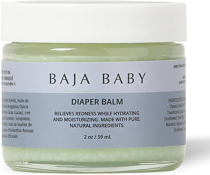 Baja Baby Diaper Balm - Organic, Gluten-Free, Vegan, EWG VERIFIED™ - Non-Greasy, Ideal for Sens... | Amazon (US)