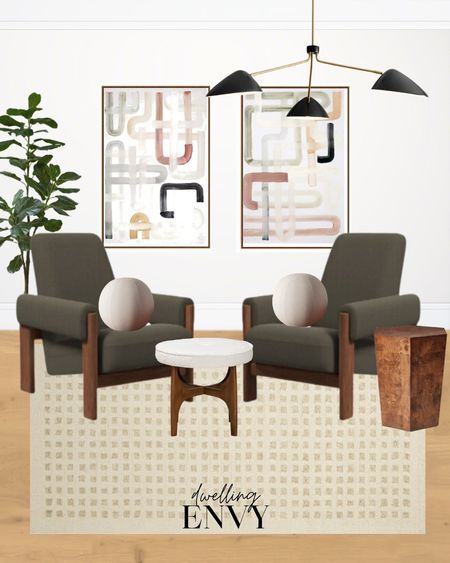 Mid Century Modern Fun.Mixing bougie and budget finds helps stretch the budget without skimping on style Target Finds, West Elm Finds Budget friendly rug and end table

#LTKsalealert #LTKhome #LTKfindsunder100