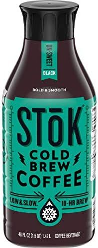 SToK Black Cold-Brew Coffee, Unsweetened, 48 oz. Bottle | Amazon (US)