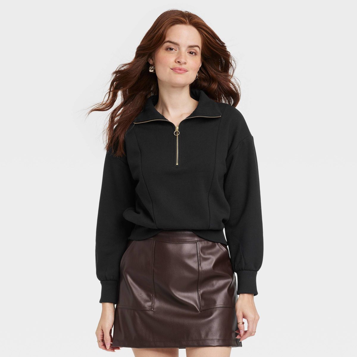 Women's Quarter Zip Sweatshirt - A New Day™ | Target