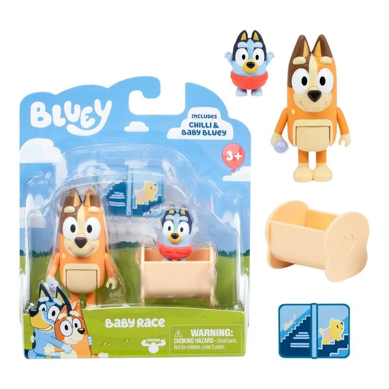 Bluey, 2-Pack Figure Set, Includes Baby Bluey, Toddler Toy | Walmart (US)