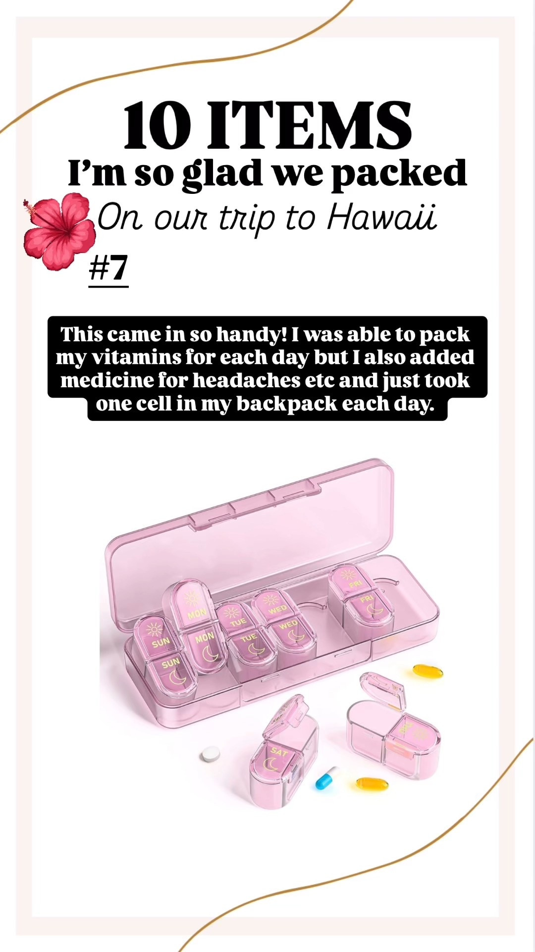 Love this supplement container for keeping all my vitamins organized. It was amazing for travel, too, so I could just take one small cell with me in my backpack. 

#LTKselfcare #LTKmomlife #LTKFindsUnder50