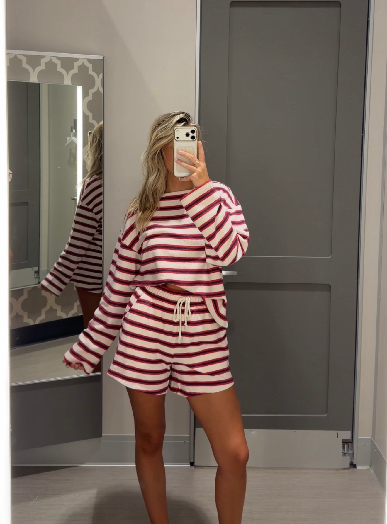 Obsessed with this striped set! It would be great for MDW or the 4th of July over a swimsuit!

#LTKootd #LTKSeasonal #LTKTravel