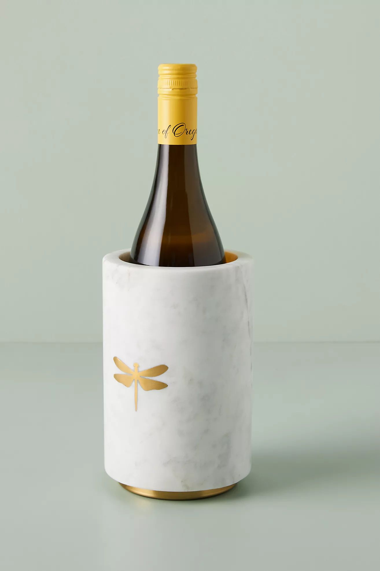 Dragonfly Marble Wine Bottle Holder | Anthropologie (US)