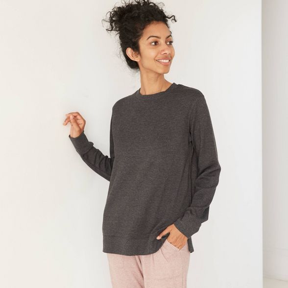 Women's Beautifully Soft Fleece Lounge Tunic Sweatshirt - Stars Above™ | Target