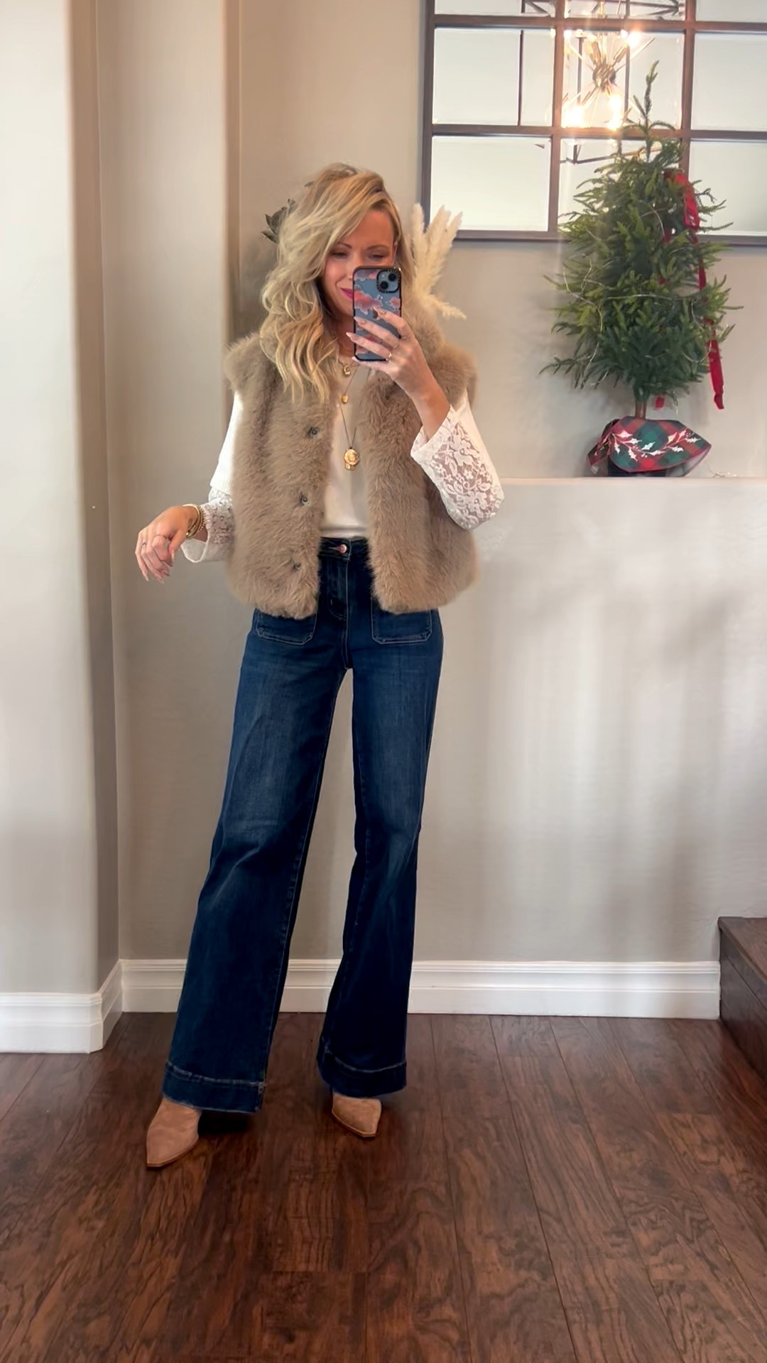 Happy Thanksgiving! I have this shirt in 2 colors! 
Grwm! 

Elevated Casual Look! 
Jeans/ i sized down. Use my code TRACYSAVE30 for 30% off! 

#LTKHoliday #LTKSaleAlert #LTKgrwm