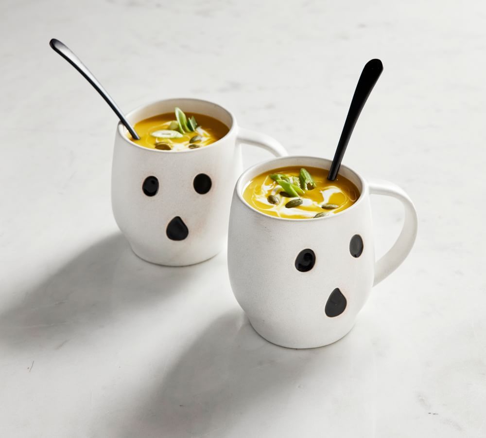 Ghost Shaped Stoneware Mugs | Pottery Barn (US)