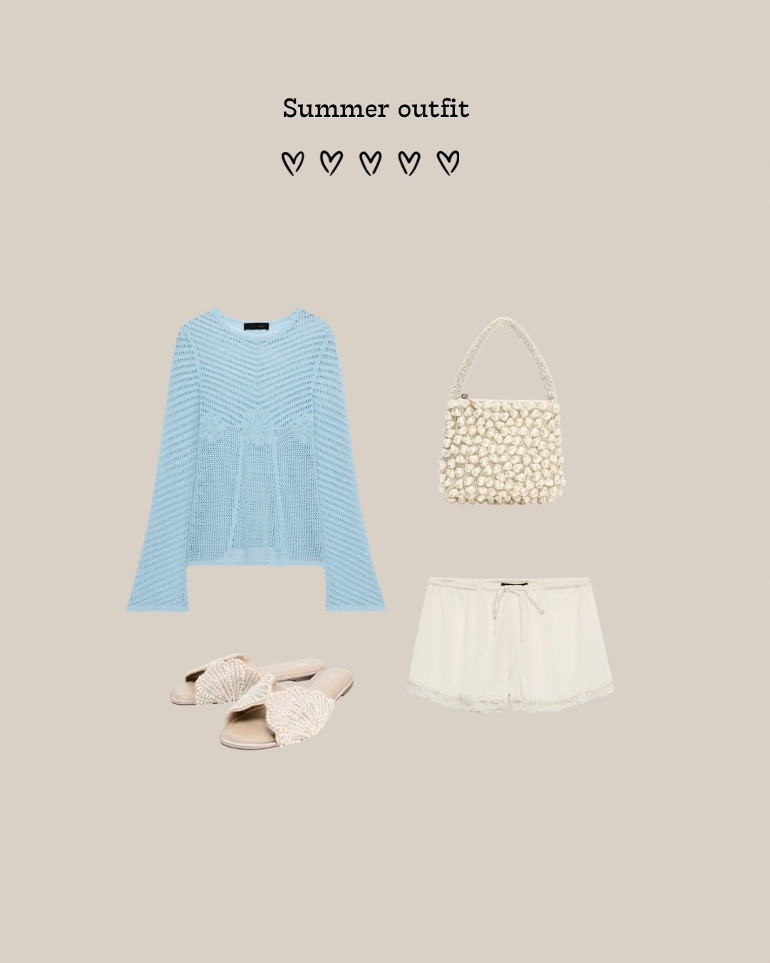 Summer outfit! Blue crochet top with white satin trousers! All new in Zara @Zara

#LTKireland #LTKeurope #LTKshoes