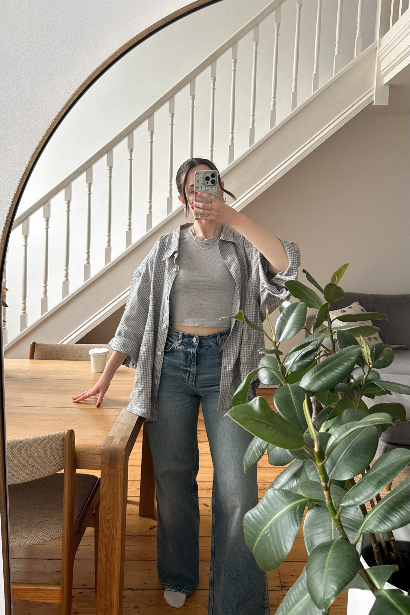 Organic basics, Deiji studios, Reformation, summer outfit, casual outfit, linen shirt, gingham shirt, wide leg jeans, cropped tee, summer outfits, casual outfits 

#LTKeurope #LTKstyletip #LTKsummer