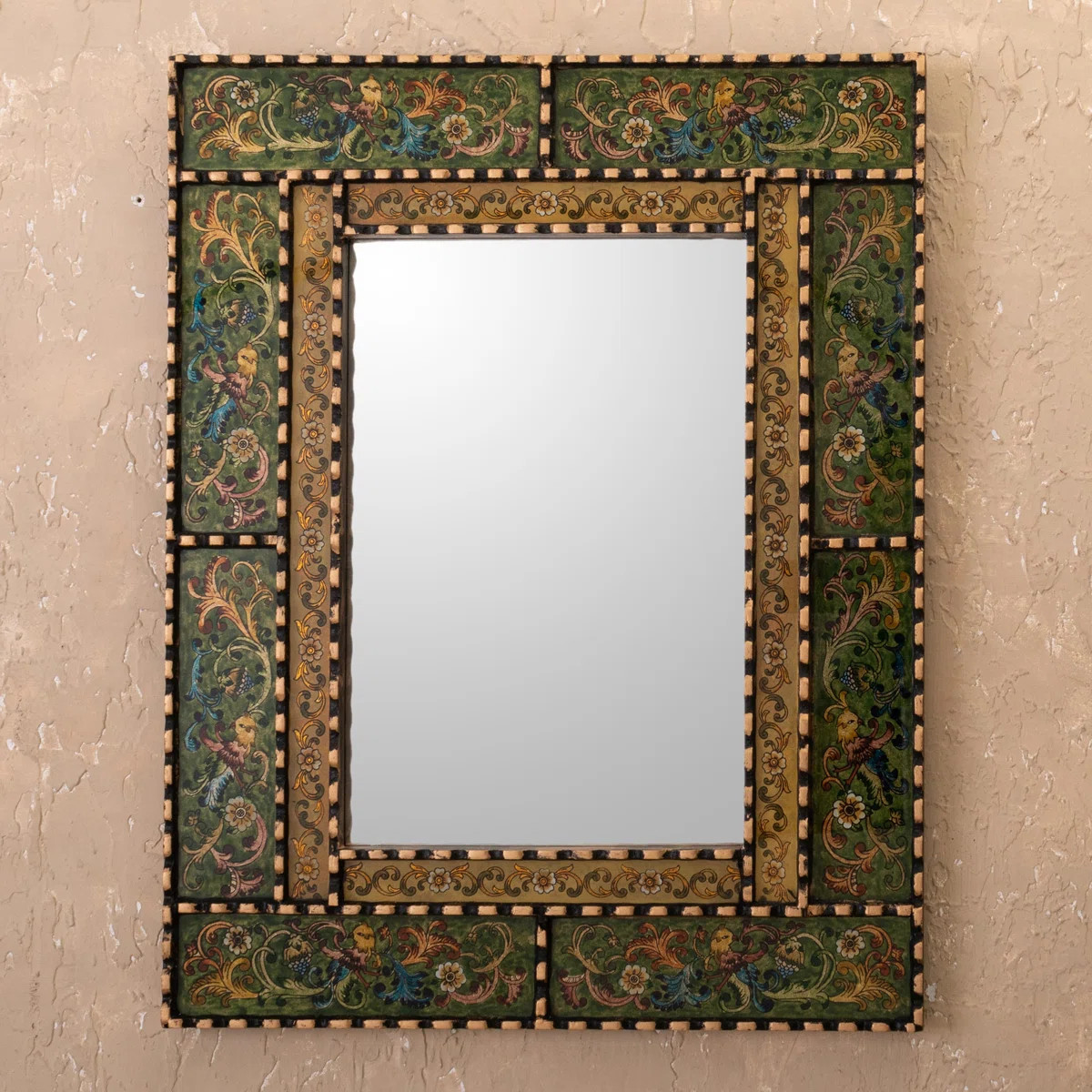 Erzsi Solid Wood Rectangle Mirror | Wayfair North America
