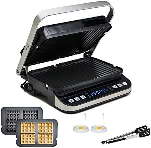 Yedi Total Package 6-in-1 Digital Grill, Waffle Maker, Panini Press, Griddle, with Deluxe Accesso... | Amazon (US)