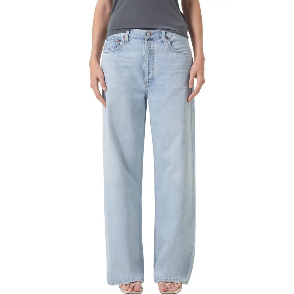 AGOLDE Low Slung Baggy Jeans in Fragment at Nordstrom Rack, Size 25 | Nordstrom Rack