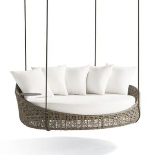 Coraline Hanging Daybed Replacement Cushion with UV-Resistant & Mildew-Free Fabric | Frontgate