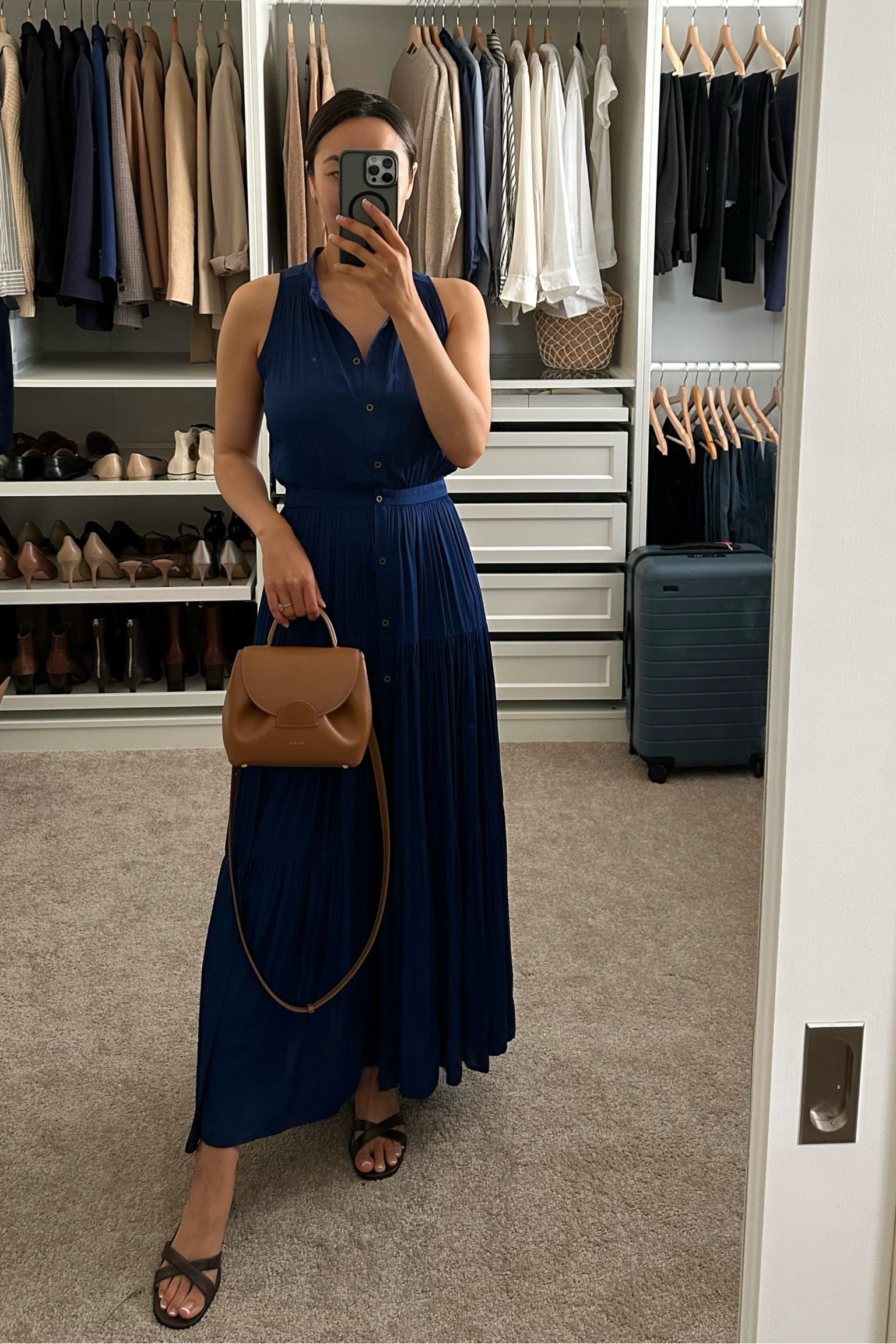 Baby shower dress / old from Banana Republic linked new favorites that are roomy and/or conservative 