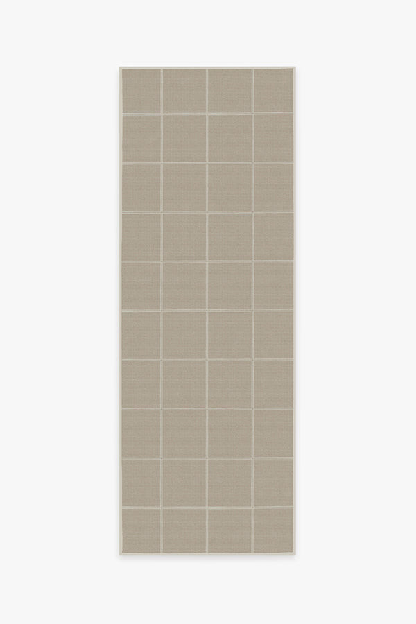 Vista Grid Ivory & Rust Rug | Ruggable