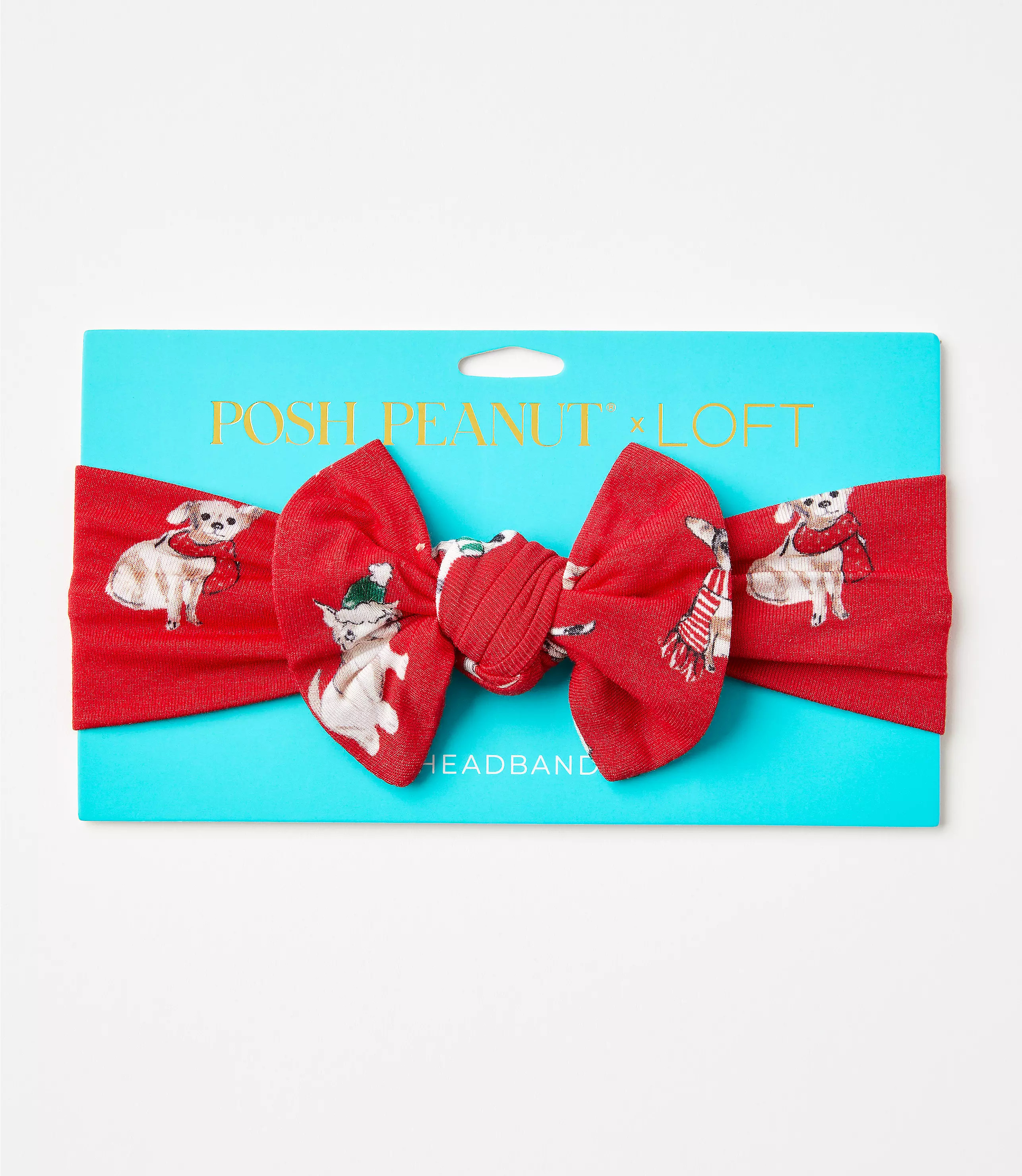 Posh Peanut Holiday Dog Infant Headwrap | LOFT