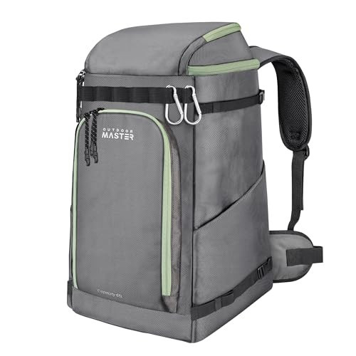 OutdoorMaster Ski Boot Bag, 65L Snowboard Boots Travel Backpack for Helmet, Ski Shoes, Goggles, Gloves, and Accessories | Waterproof Exterior & Bottom | Amazon (US)