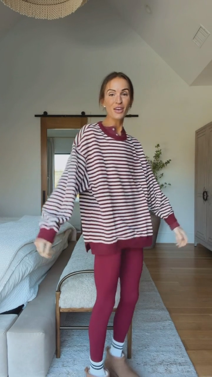 striped sweatshirt 25% off rn! 😍 super soft and comes in a few colors! 

#LTKFindsUnder50