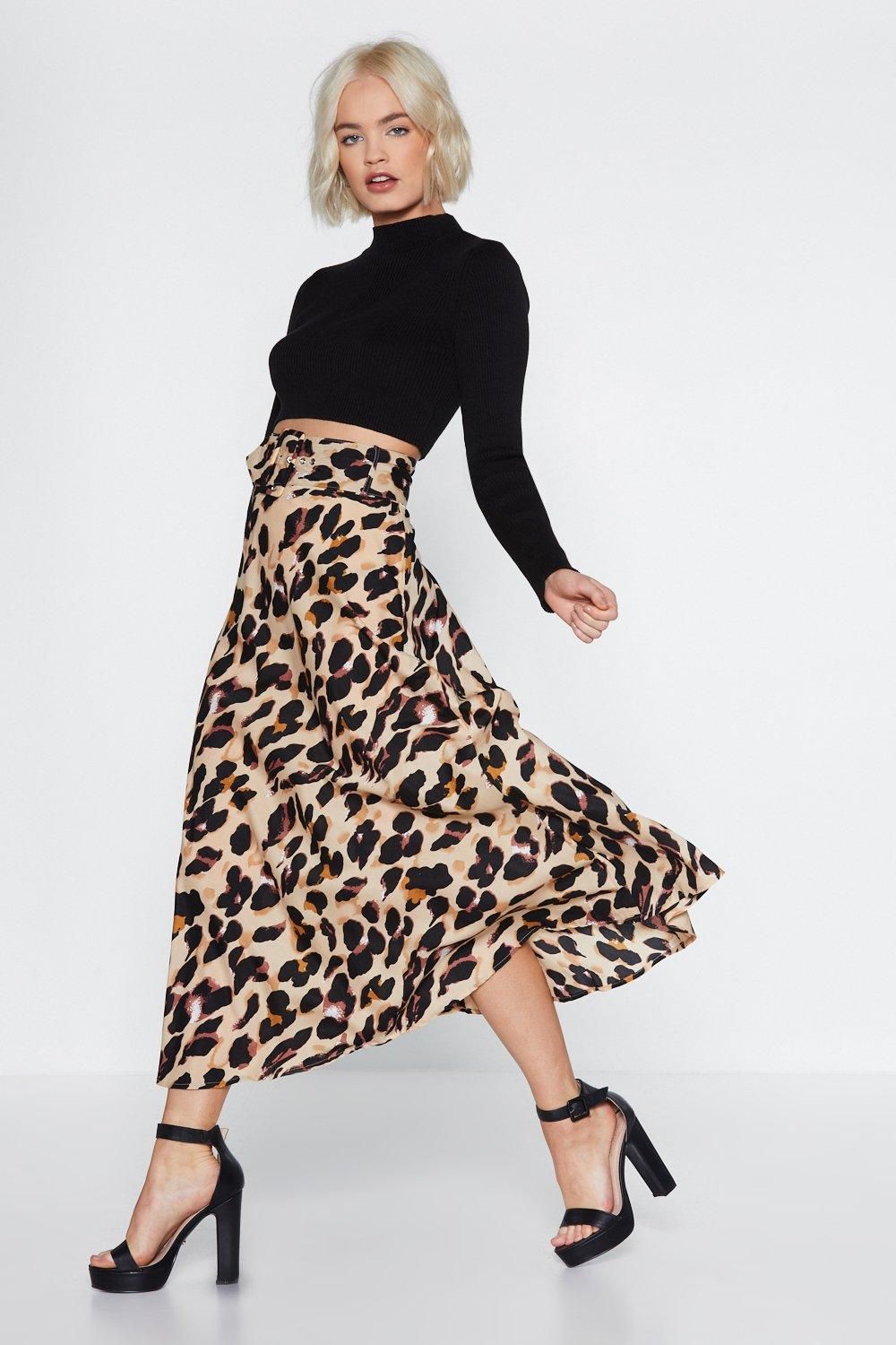 So Fierce leopard Midi Skirt | NastyGal (US & CA)