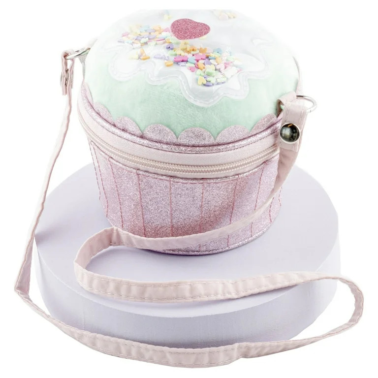 Claire's Club Girls Cupcake Crossbody Bag, Zipper Closure, Shoulder Strap, Cute Gift - Walmart.co... | Walmart (US)