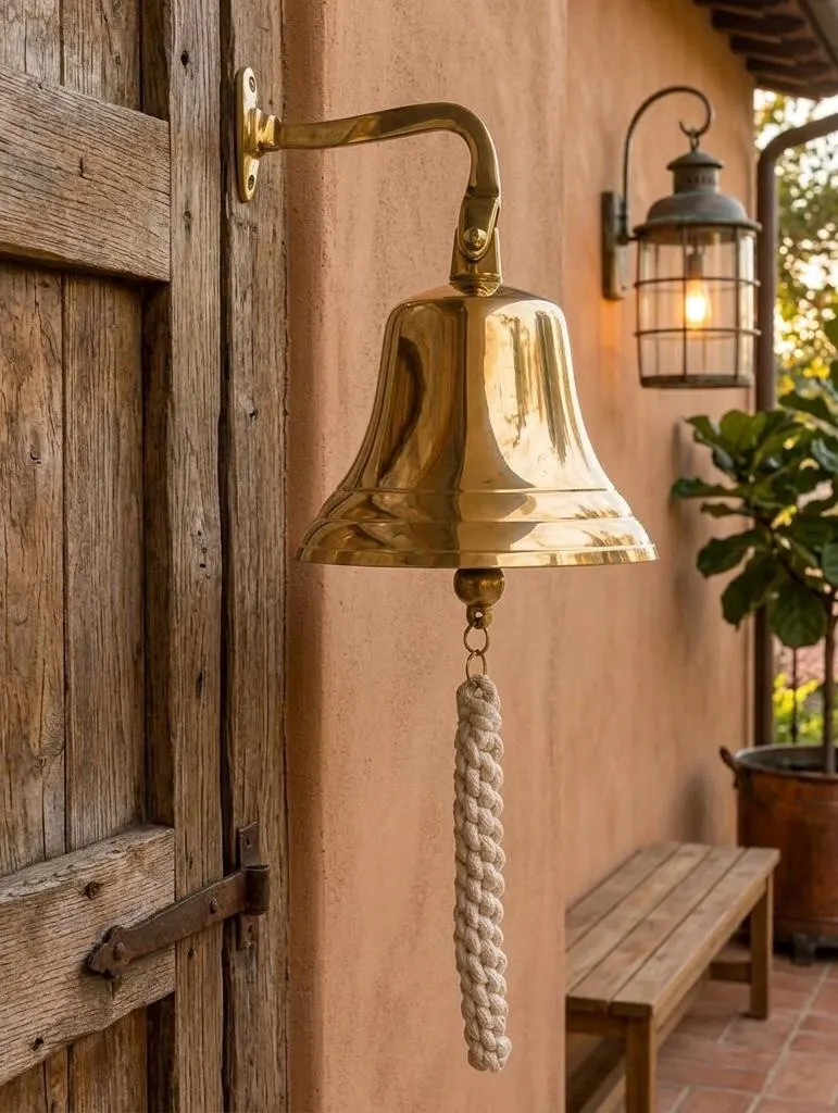 Personalized Solid Brass Engraved Ship Bell, Nautical Maritime Decor Wall Hanging, Outdoor-Indoor Bell, Retirement Gift, School Bell | Etsy (Global)