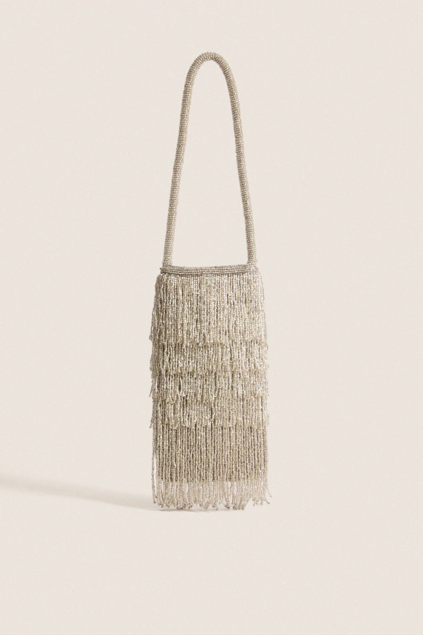 Silver Beaded Josephine Mini Bag | Tuckernuck (US)