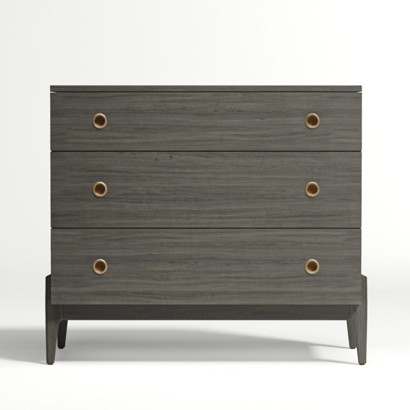 Kids Wrightwood Denim Blue 3-Drawer Dresser + Reviews | Crate and Barrel | Crate & Barrel