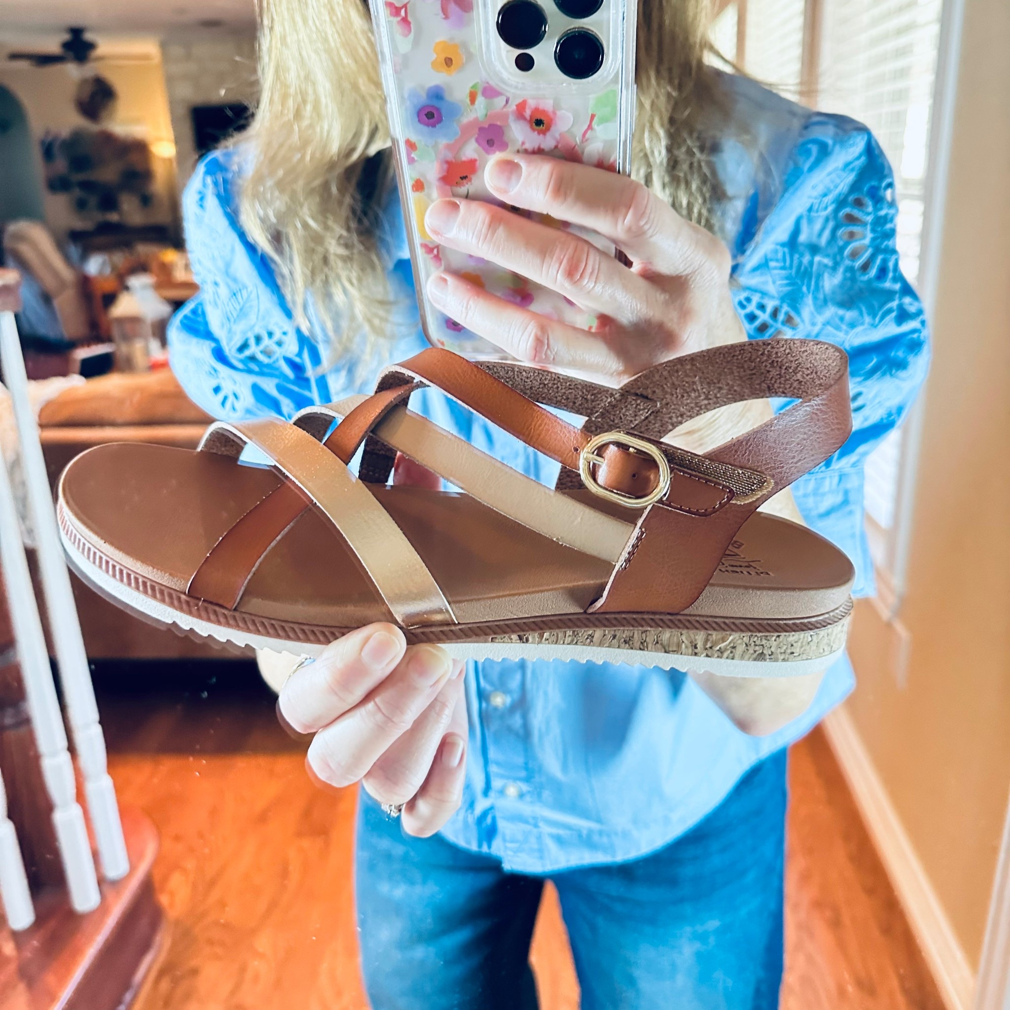 These Skechers bobs are the most comfortable sandals! The stock is really low but I’ve included several links. There is plenty if stock in the white. I will tell you that you  can find them online at shoe carnival.  They have an easy Velcro closure with the classic Skecher’s padding and a small wedges heel. They get a 10 on the comfy scale.

#LTKdayinmylife #LTKOver40 #LTKootd