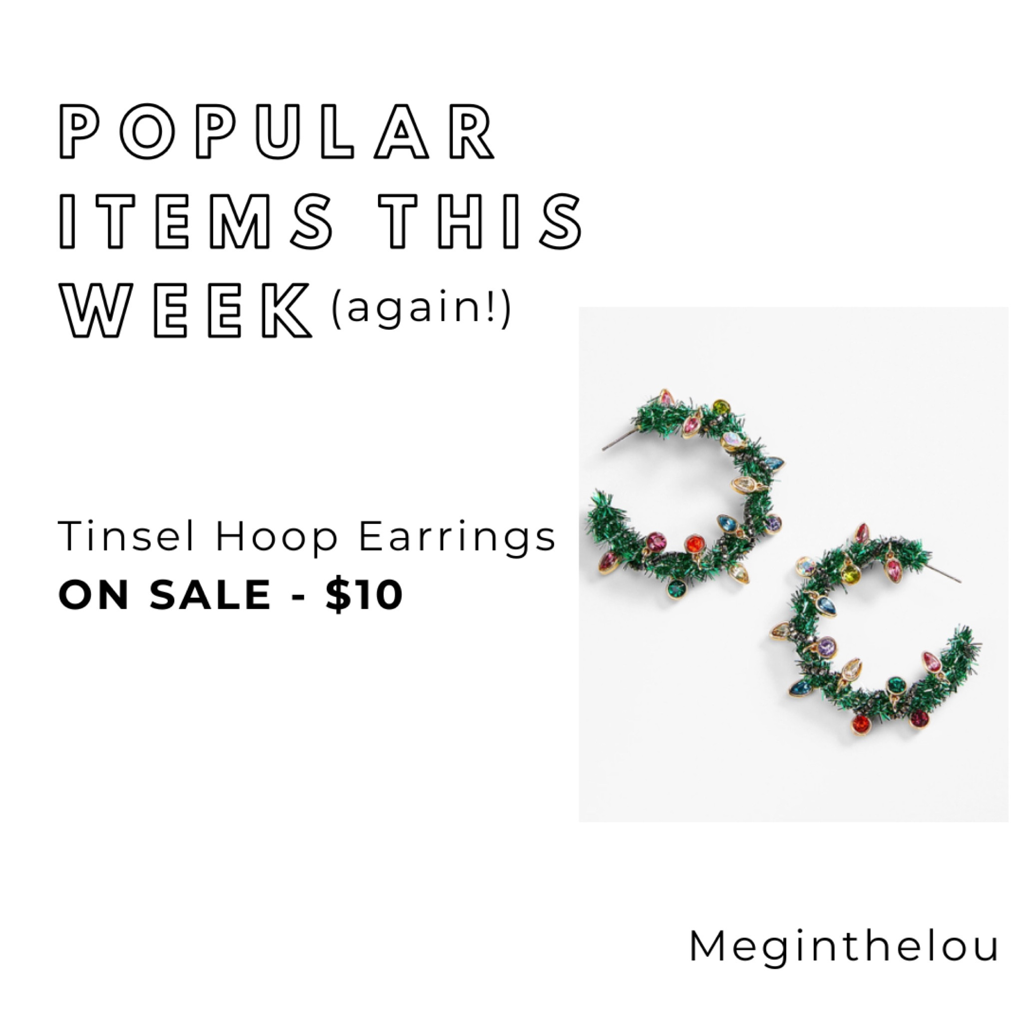 Holiday Outfits - SALE $10 tinsel earrings 

#christmasgifts #under25 #under15 #giftsforher #christmasearrings #under15 #salefinds #budgetfriendly #budgetfinds #holidayearrings #LTKKids #giftsforgirls
#teengirl #LTKU #LTKstyletip 

#LTKfindsunder50 #LTKHoliday #LTKsalealert