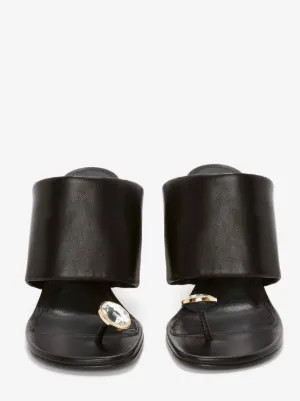 LEATHER DIAMOND CHAIN HEEL SANDAL | JW Anderson