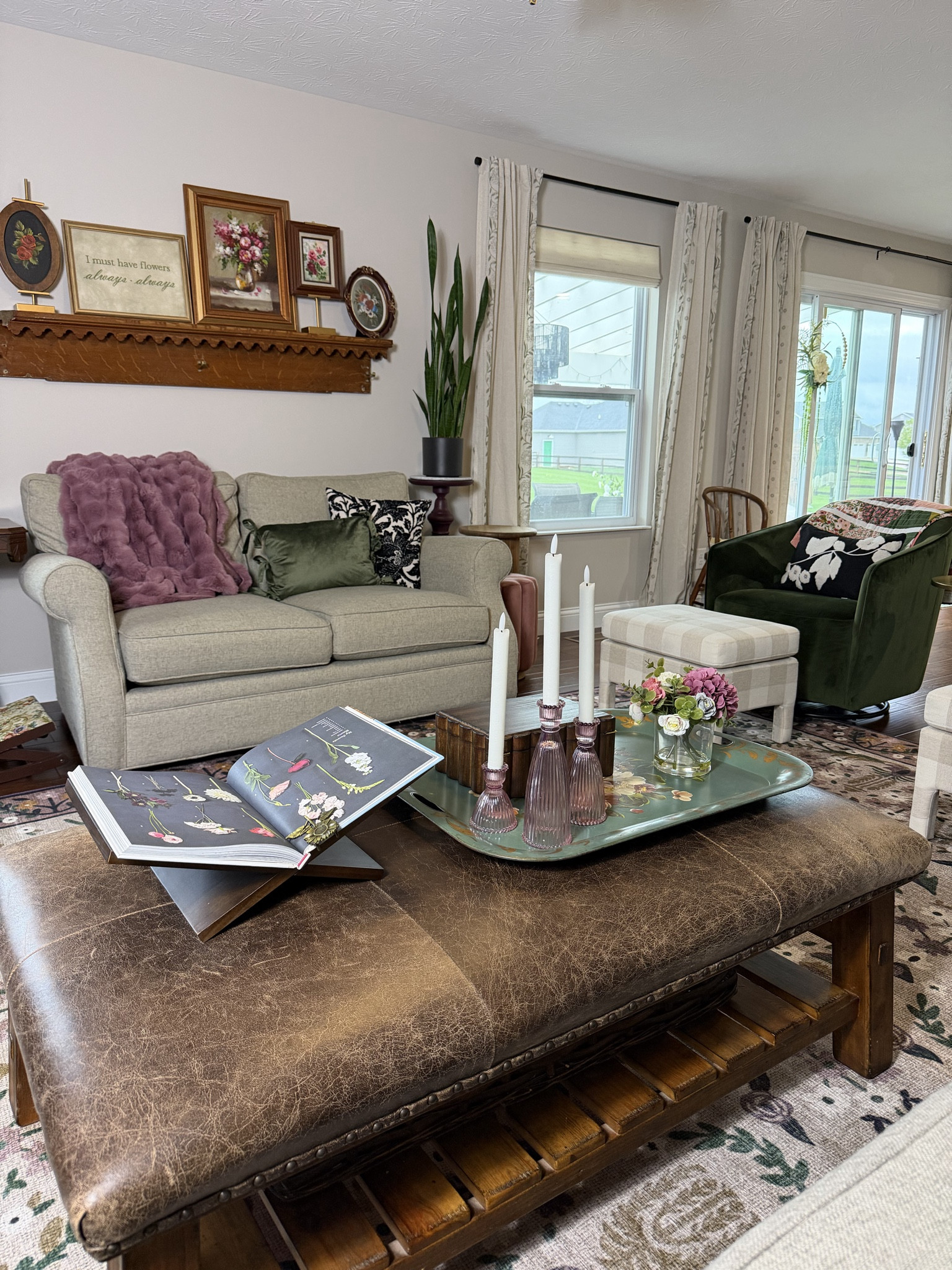 Simple coffee table/ottoman styling + the most high quality leather ottoman!

I’ve never kept anything as long as I’ve kept this ottoman! I bought it 15 years ago & have zero regrets for the investment. It’s a classic, timeless, high quality piece that will be “in” for a lifetime! It’s completely customizable, you can pick your leather color and wood stain finish! 100/10 recommend! 

My green floral tray is vintage but I linked a bunch that are perfect on an ottoman!

#LTKStyleTip 

#LTKFindsUnder50 #LTKHome