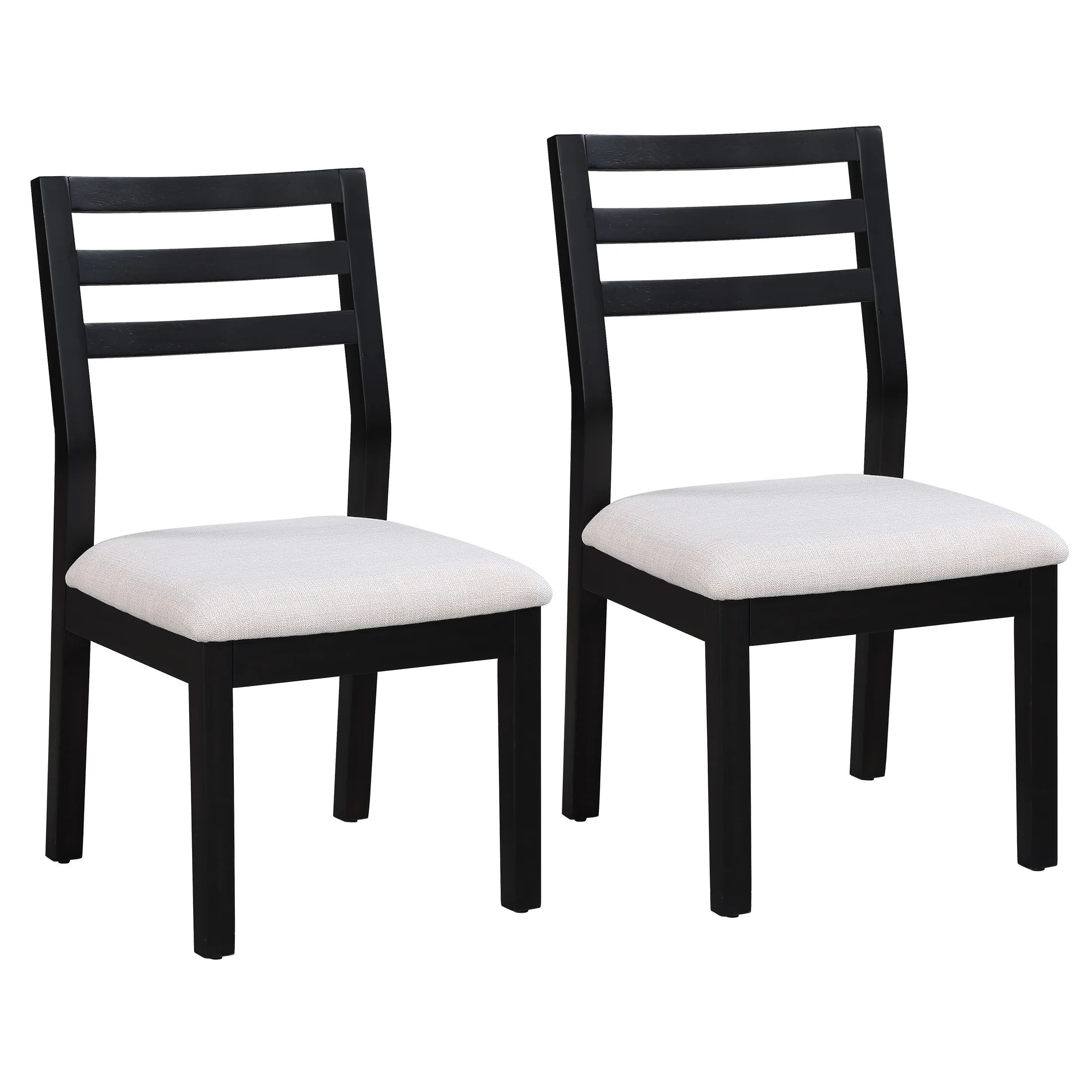 Better Homes & Gardens Ezra Dining Chair 2 Pack, Black and Cream Color for Indoor - Walmart.com | Walmart (US)