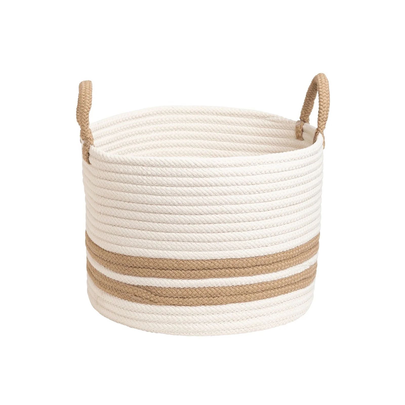 Henry Basket with Tan Stripe | Brooke and Lou