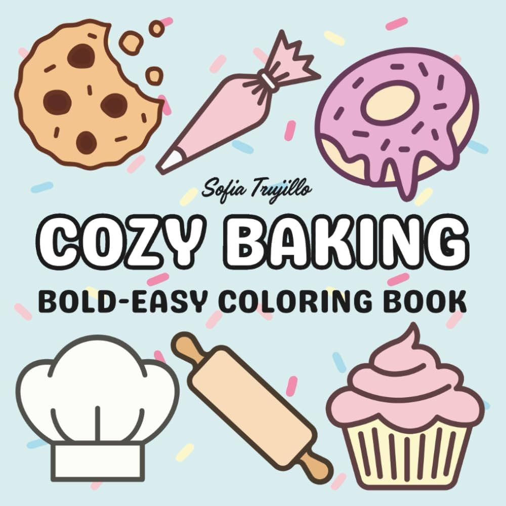 Cozy Baking: Bold-Easy Coloring Book | Amazon (US)