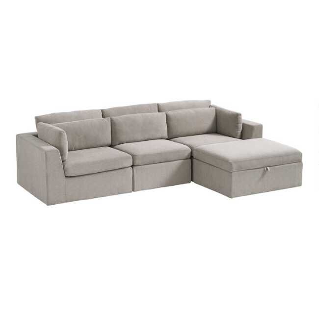 Emmett 4 Piece Modular Sectional Sofa | World Market