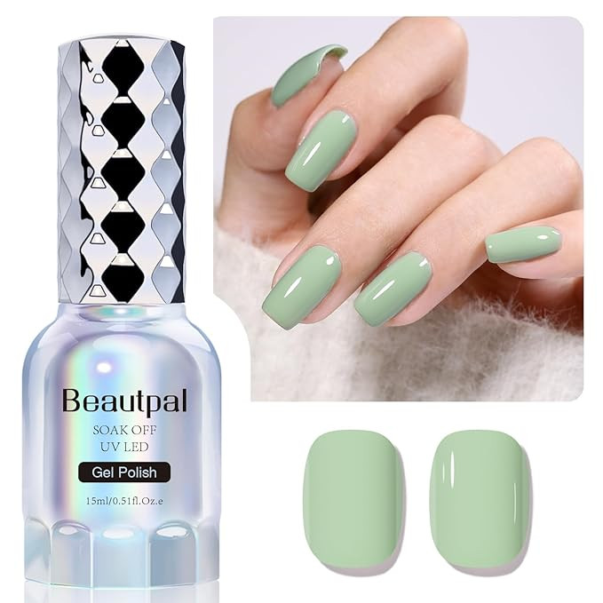 Larvall BEAUTPAL Green Gel Polish 15ML Soak Off UV LED Spring Gel Nail Polish Nail Art Manicure S... | Amazon (US)