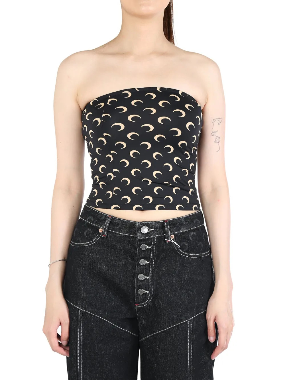 Marine Serre moon-print Top  - Farfetch | Farfetch Global