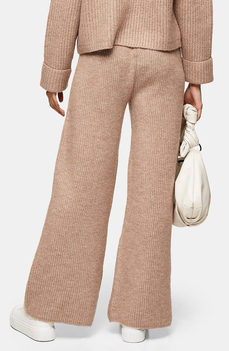 Topshop Ribbed Wide Leg Lounge Trousers | Nordstrom | Nordstrom