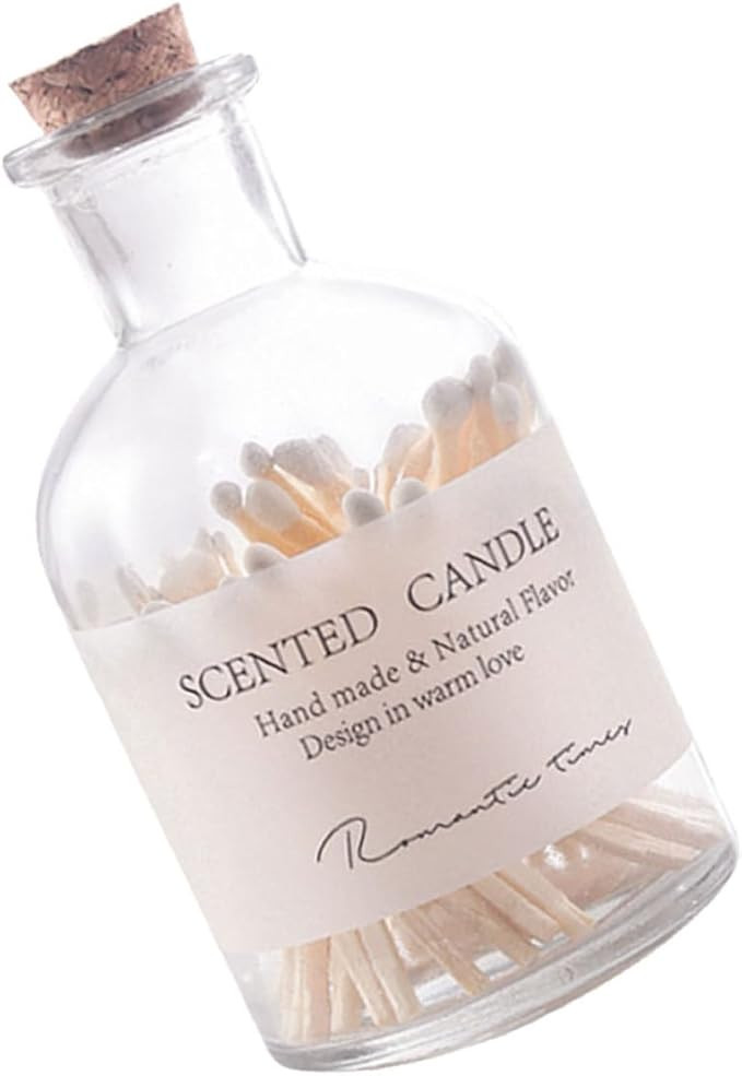 Scented Candle Matchsticks in Glass Jar 50 Wooden Match Sticks Set Wedding Supply for Aromatherap... | Amazon (CA)