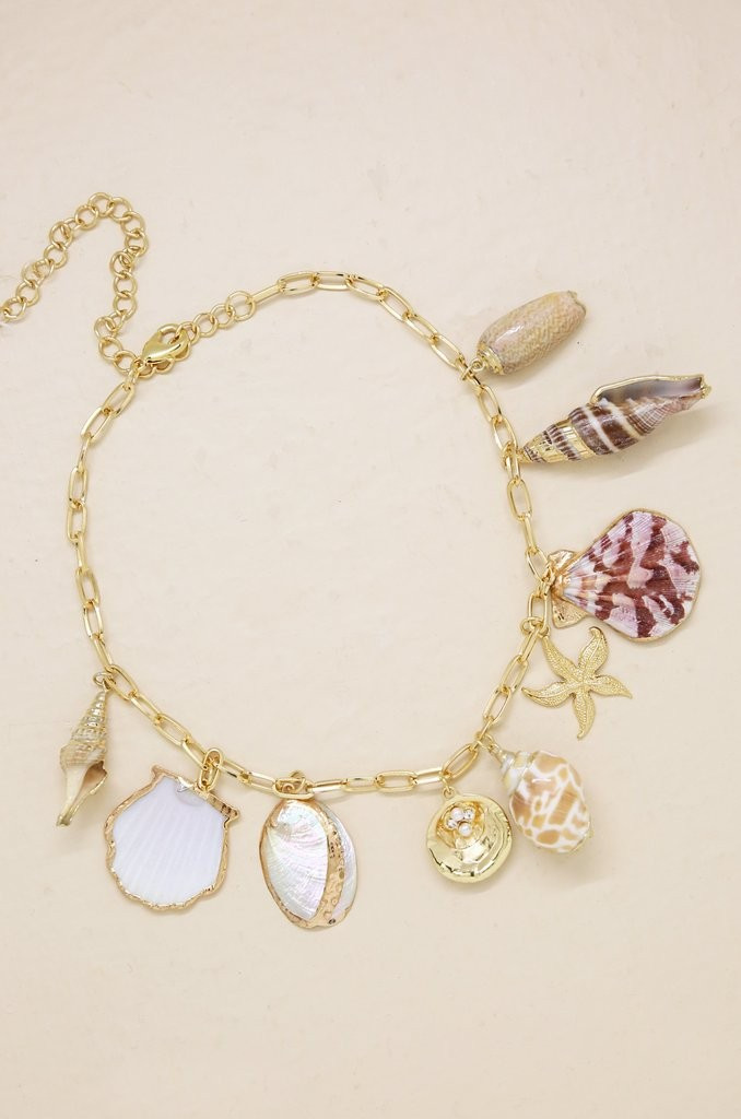 Private Island 18k Gold Plated Assorted Shell Necklace | Ettika