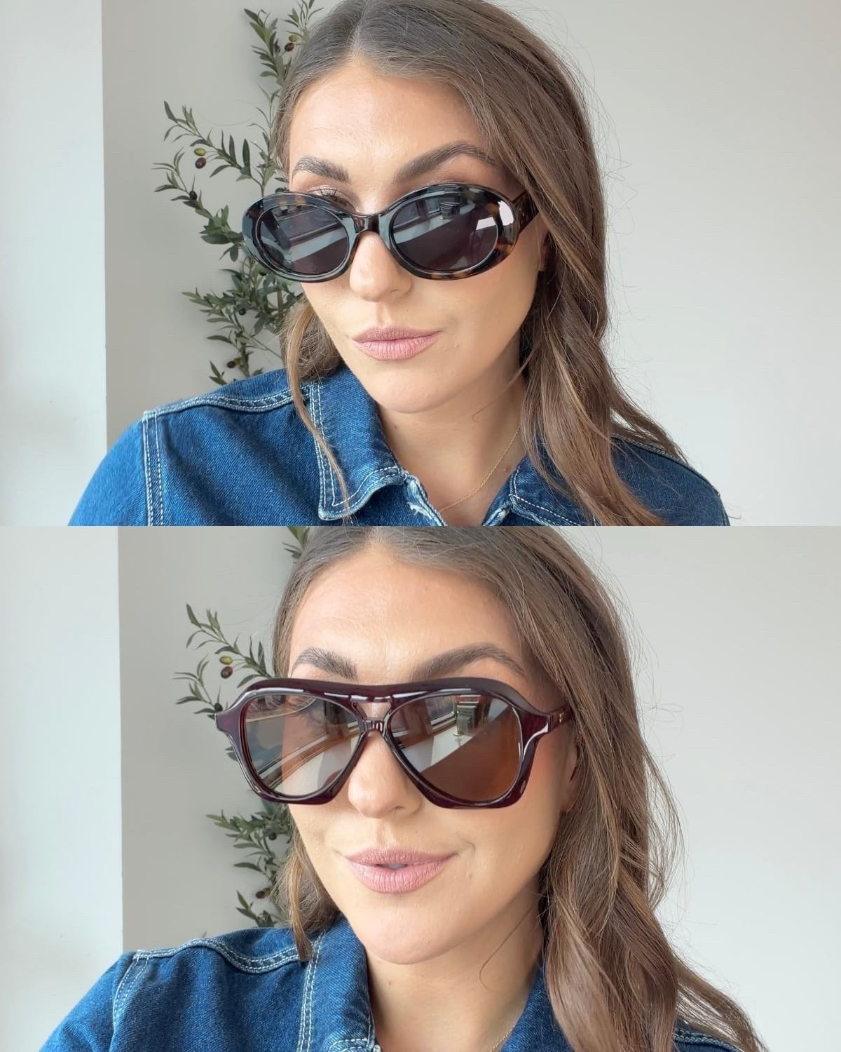 Two sunglasses, two completely different vibes! 🕶️ The classic oval frames or the oversized aviators? I love how a good pair of sunnies can instantly elevate even the simplest outfit. Which pair would you choose?


midsize fashion, size 12/14, trendy sunglasses, oval sunglasses, oversized aviator sunglasses, fall accessories, everyday eyewear, sunglasses trends