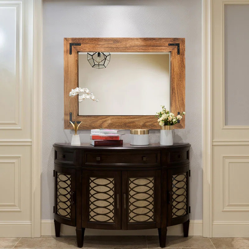 Forbell Rectangle Wood Wall Mirror | Wayfair North America