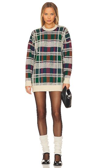 Ember Tunic Sweater in Holiday Plaid | Revolve Clothing (Global)