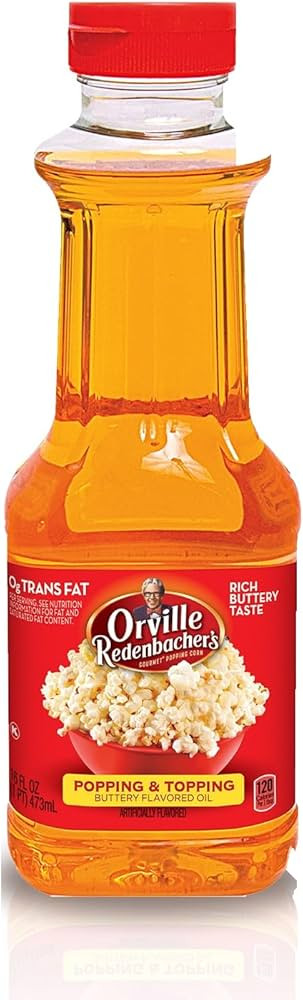 Orville Redenbacher's Popcorn Oil, Butter Flavor, Movie Night Supplies, 16 fl oz. | Amazon (US)