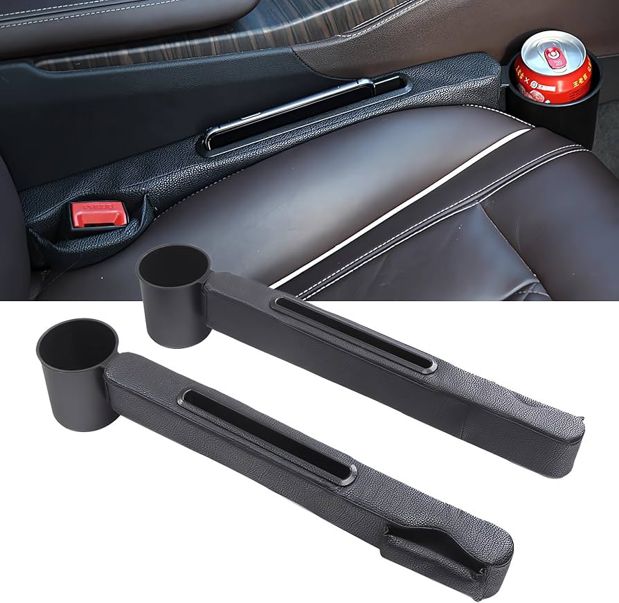 Car Seat Gap Filler 2 Pack,Car Seat Gap Filler Organizer,Car Seat Gap Plug with Storage Slot,3 in... | Amazon (US)