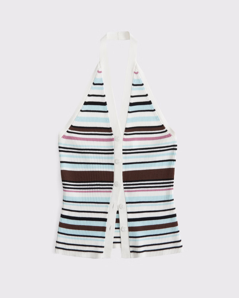 Women's Ribbed Halter Sweater Vest | Women's New Arrivals | Abercrombie.com | Abercrombie & Fitch (US)