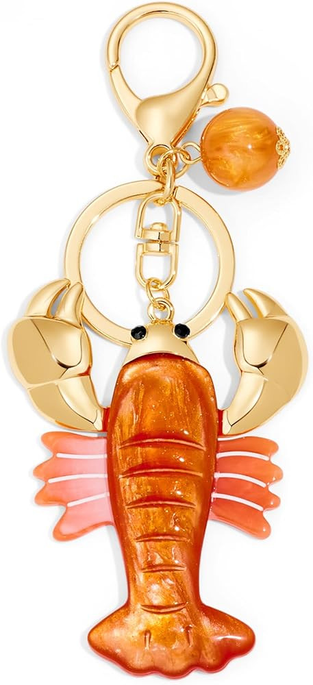 Lobster Keychain for Women Cute Lobster Shaped Keychains for Keys Bag Charms Purse Accessories fo... | Amazon (US)
