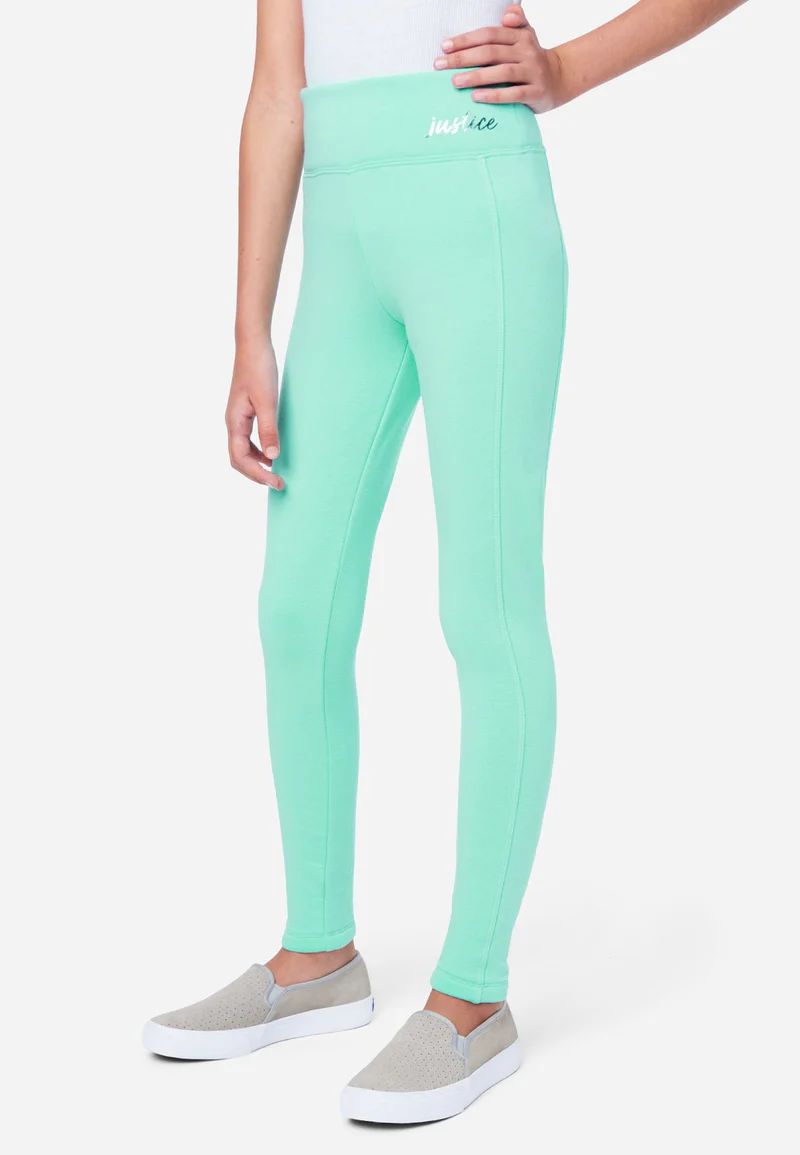 Fleece-Lined Full-Length Leggings | Justice